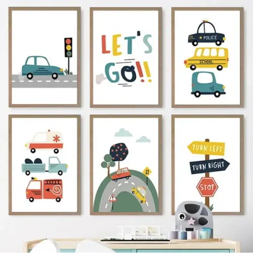 Kit de Quadros Infantis - Quadros Decorativos