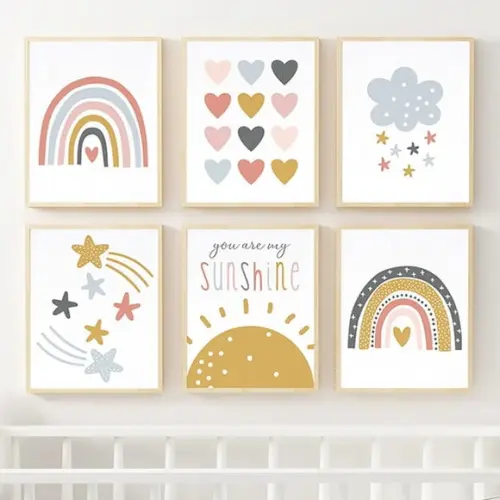Kit de Quadros Infantis - Quadros Decorativos