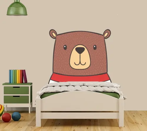 Adesivo cabeceira urso