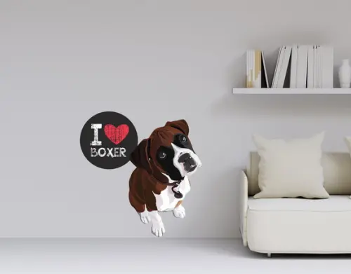 Adesivo cachorro - boxer