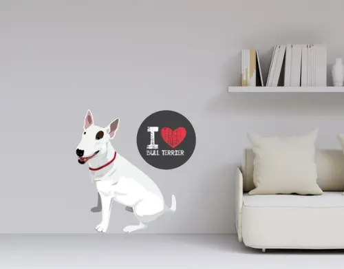 Adesivo cachorro - bull terrier