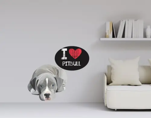 Adesivo cachorro - pitbull