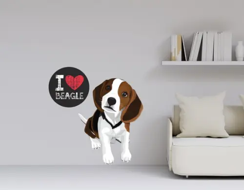 Adesivo cachorro - beagle