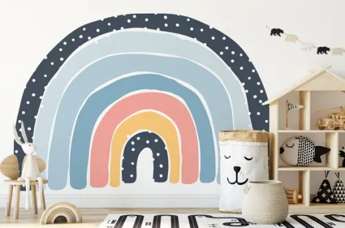 Adesivo de Parede Arco Íris Grande - Arco-íris Boho