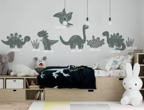 Adesivo de parede dinossauros