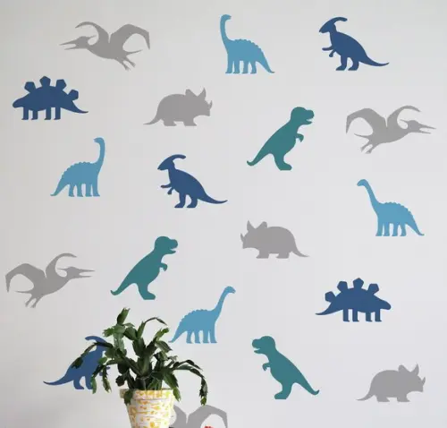 Adesivo de Parede Dinossauros - Kit de Adesivos Dinossauros