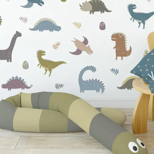 Adesivo de Parede Dinossauros - Kit de Adesivos Dinossauros