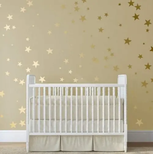 Adesivo de Parede Estrelas Douradas