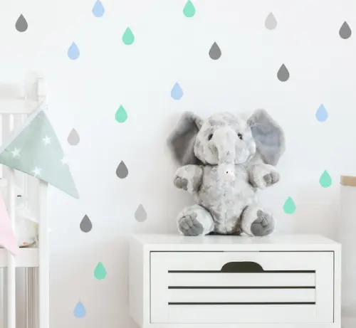 Adesivo de Parede Gotas - Adesivo Gotinhas