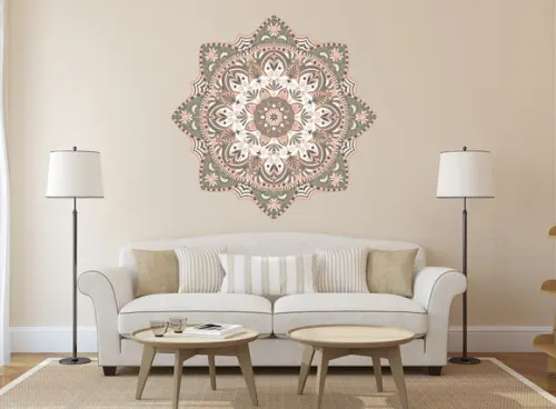 Adesivo de parede mandala 60cm