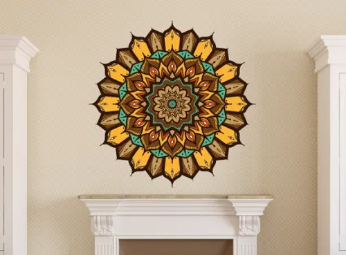 Adesivo de parede mandala 60cm