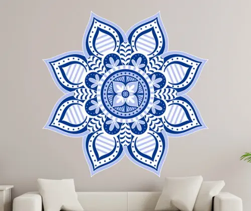 Adesivo de parede mandala 100cm