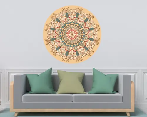 Adesivo de parede mandala 60cm