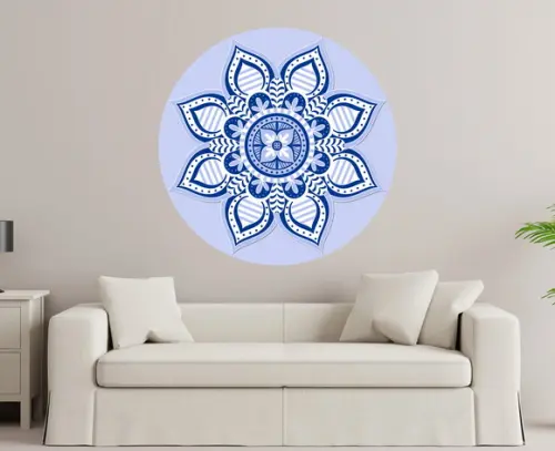 Adesivo de parede mandala 60cm