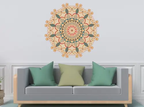 Adesivo de parede mandala 60cm