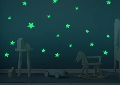 Adesivo estrelas que brilham no escuro