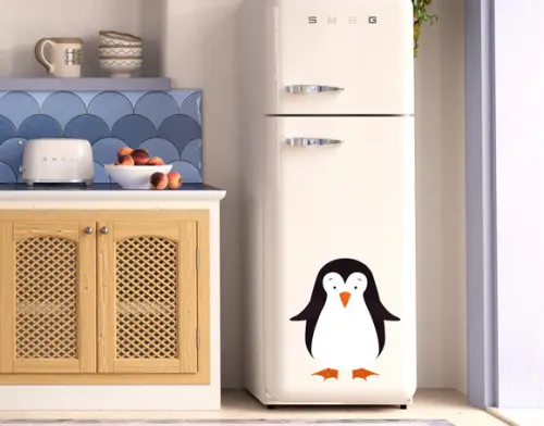 Adesivo para Geladeira Pinguim