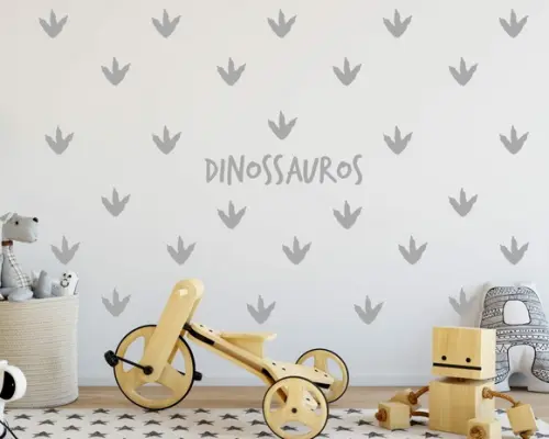 Adesivo Patinhas De Dinossauros