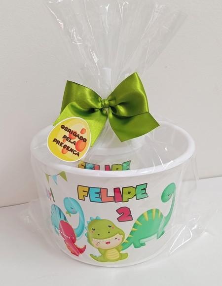 Kit Balde de Pipoca e Copo Dinossauros Baby
