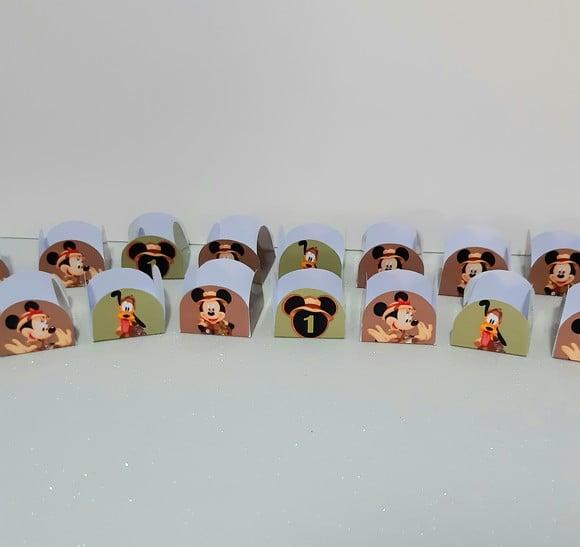 100 Forminhas Mickey Safári