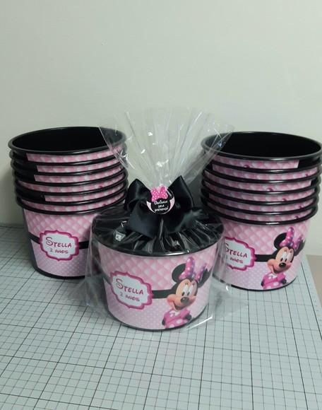Balde de Pipoca Minnie Rosa