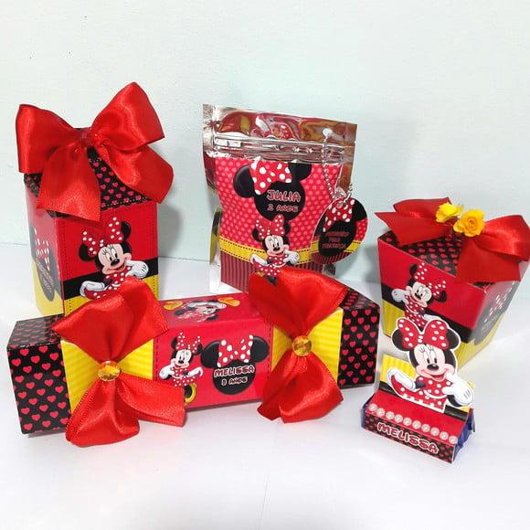 Kit Minnie Vermelha 50 Ítens