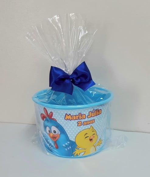 Balde de Pipoca Galinha Pintadinha