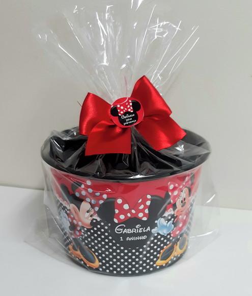 Balde de Pipoca Minnie Vermelha