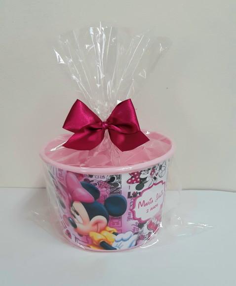 Balde de Pipoca Minnie Rosa