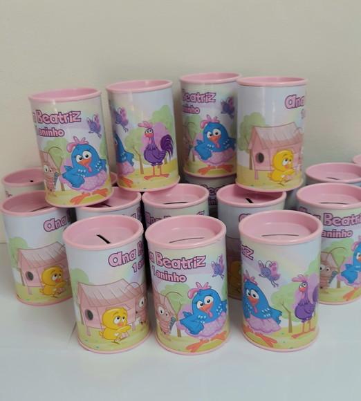 Cofrinho Galinha Pintadinha Rosa