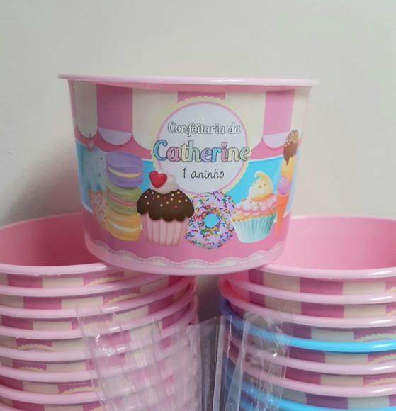 Balde de Pipoca Confeitaria