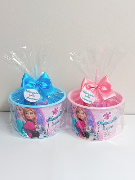 Kit Cinema Balde de Pipoca e Copo Frozen