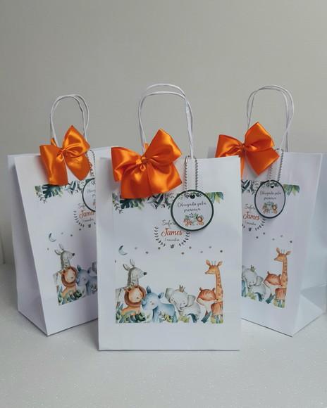 Sacola Personalizada Safari Aquarela