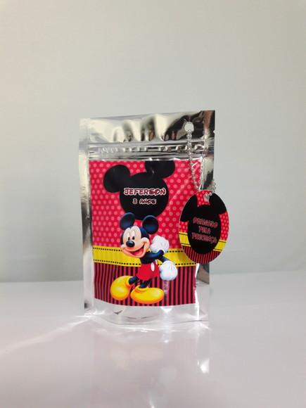 Saquinho Metalizado Mickey Mouse
