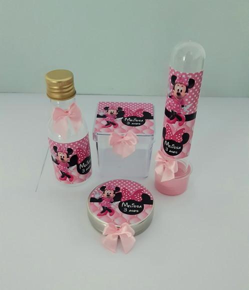 Kit Minnie Rosa 80 Ítens +10 Toppers Grátis