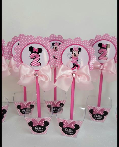 Centro de Mesa Minnie Rosa