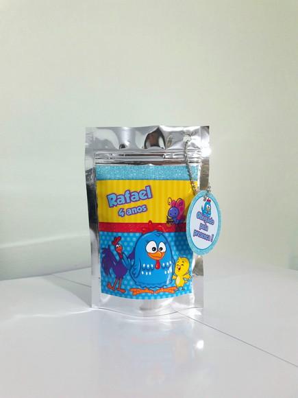 Saquinho Metalizado Galinha Pintadinha