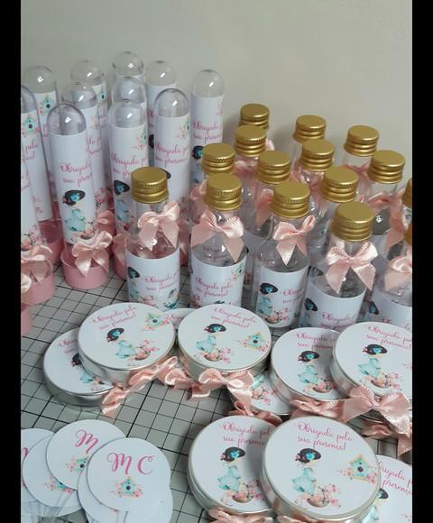 Kit Chá de Bebê 40 Ítens Jardim Encantado