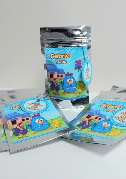 Saquinho Metalizado Galinha Pintadinha