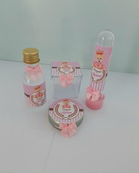 Kit para Chá de Bebê 40 Ítens Ursinha Princesa
