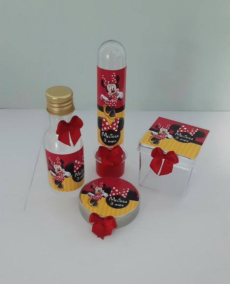 Kit Minnie Vermelha 80 Ítens +10 Toppers Grátis