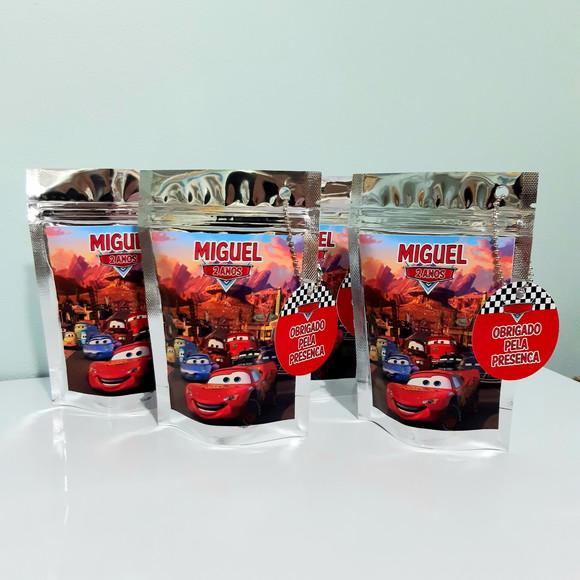 Saquinho Metalizado Carros Disney