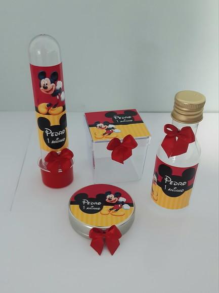 Kit Mickey Mouse 60 Ítens +10 Toppers Grátis