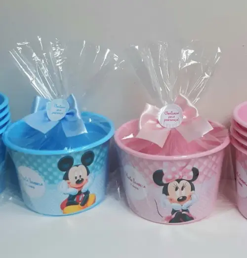 Balde de Pipoca Minnie Rosa