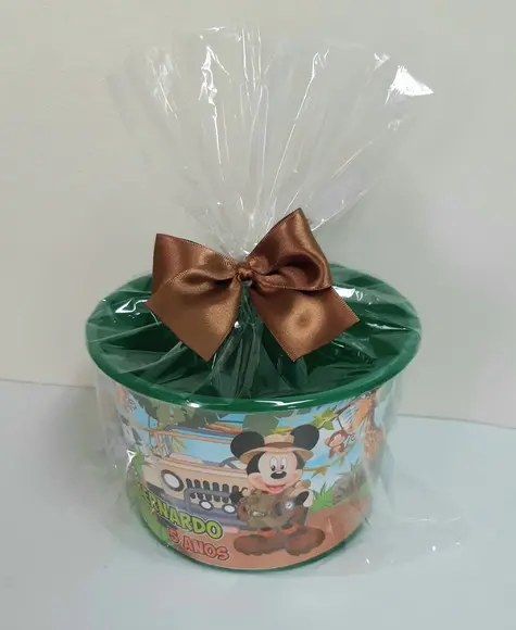 Balde de Pipoca Mickey Safari