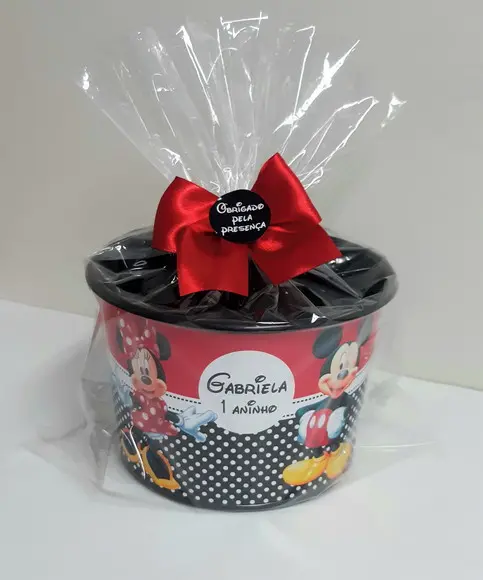 Balde de Pipoca Mickey e Minnie