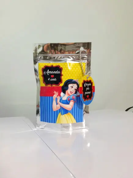 Saquinho Metalizado Branca de Neve