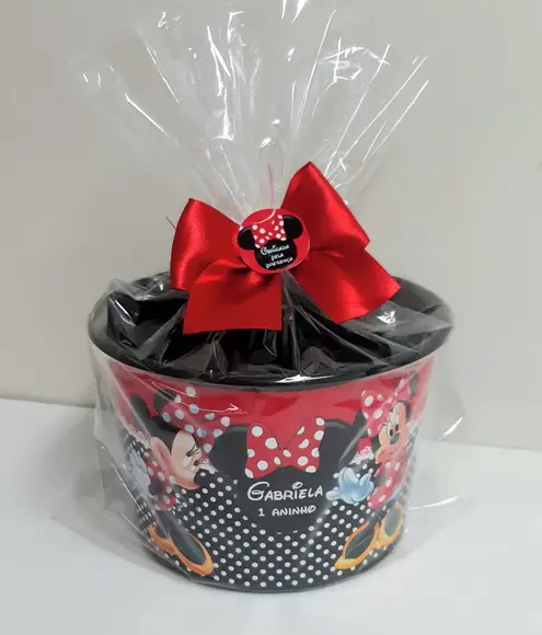 Balde de Pipoca Minnie Vermelha