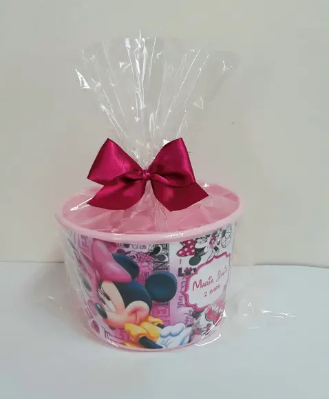 Balde de Pipoca Minnie Rosa