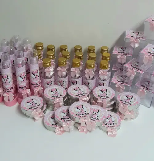 Kit Minnie Rosa 40 Ítens